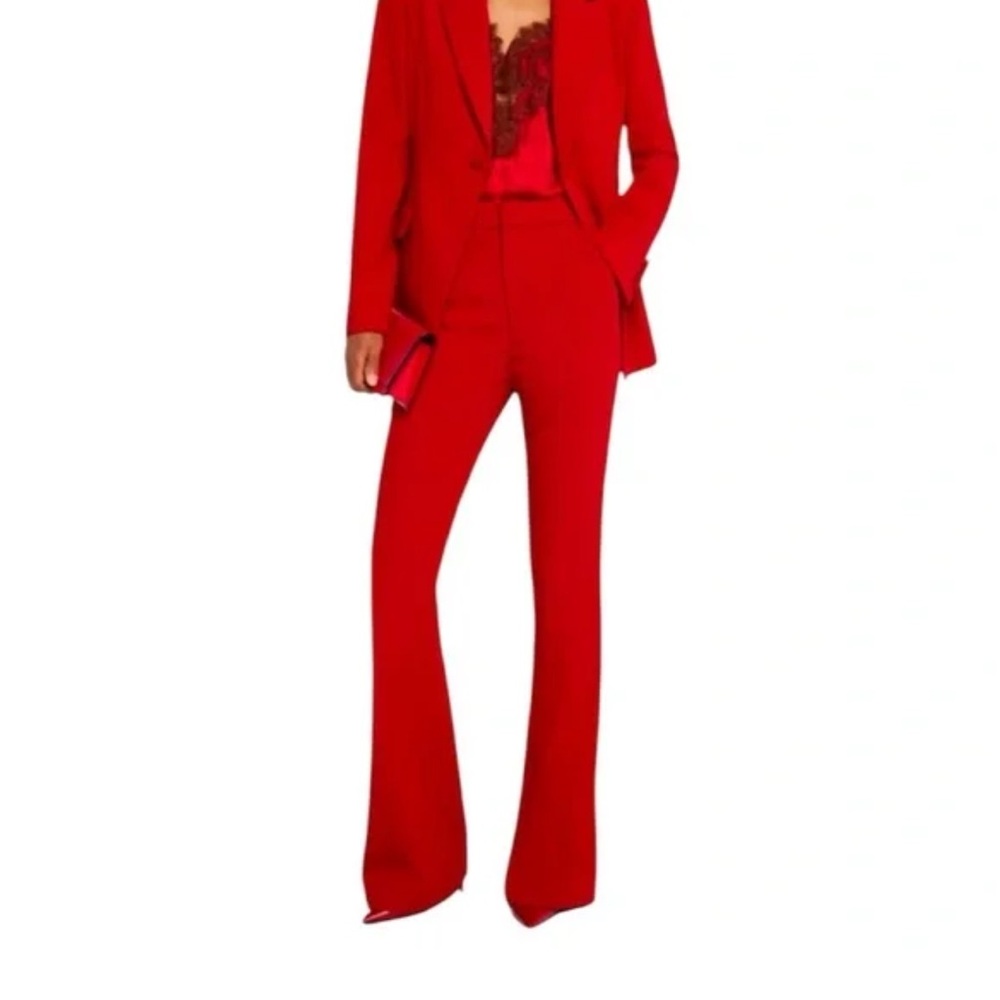 Theory Red Women's Flare Pants